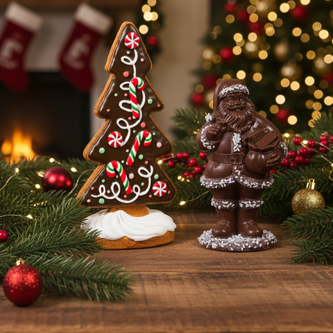 Chocolate Santa Decor