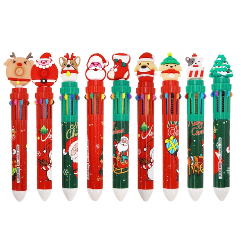 Christmas 10-in-1 Multicolor Pen - Assorted