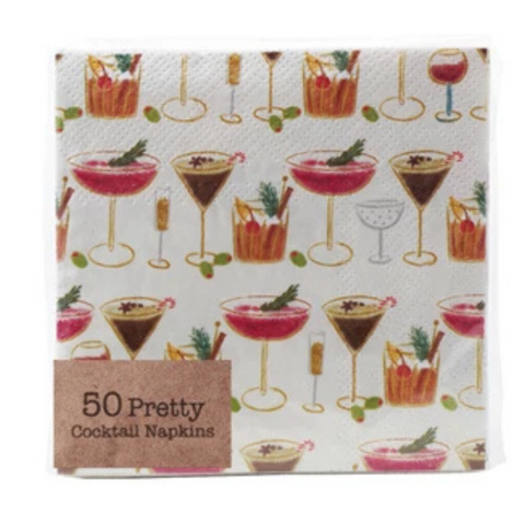 Christmas Beverages Cocktail Napkins