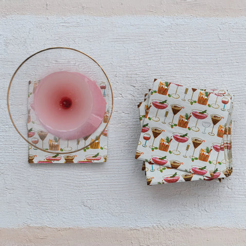 Christmas Beverages Cocktail Napkins