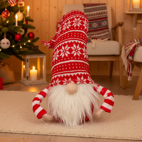 Christmas Gnome Decor - Snowflake Hat