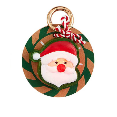 Light-Up Pet Collar Charm - Santa
