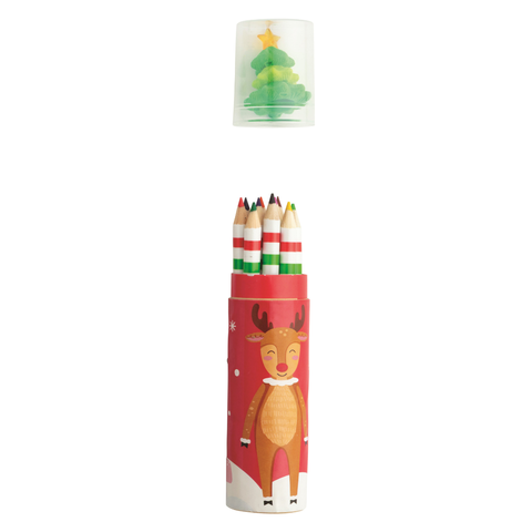 Christmas Pencil & Eraser Set - Reindeer