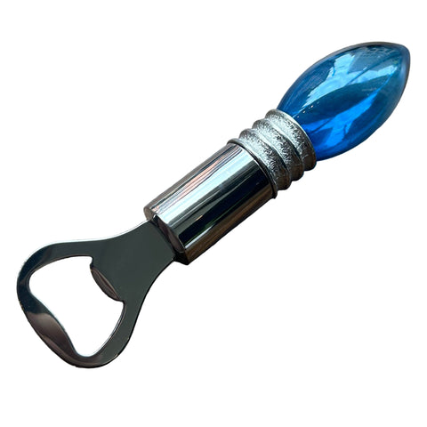 Christmas Bulb Light-Up Bottle Opener - Blue