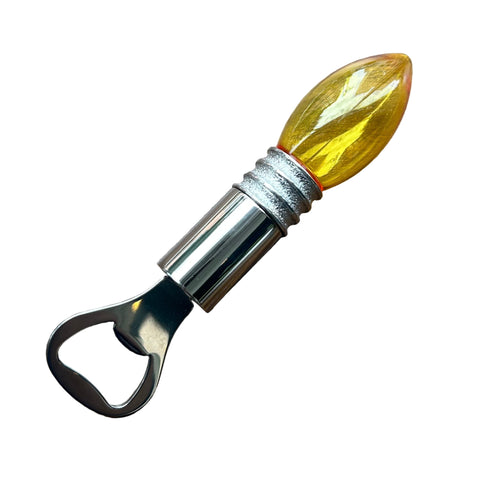 Christmas Bulb Light-Up Bottle Opener - Yellow