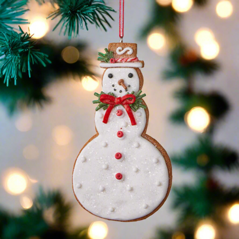 Christmas Cookie Ornament - Snowman