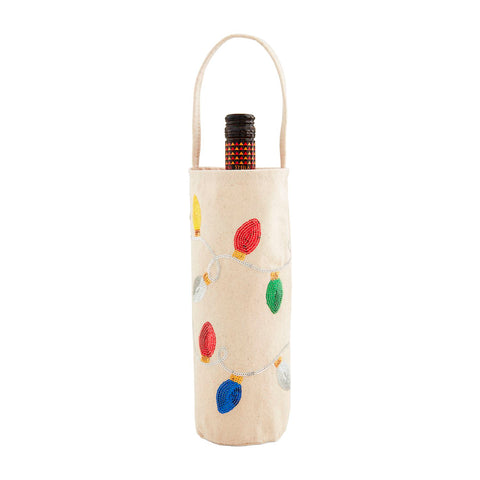 Christmas Lights Wine Bag
