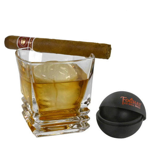 Cigar Glass & Ice Ball Mold