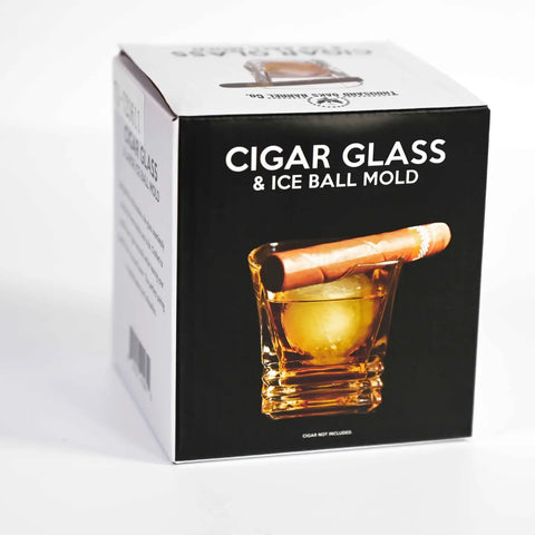 Cigar Glass & Ice Ball Mold