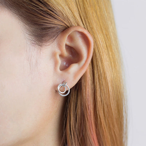Circle Dangle Studs Earring - Boma