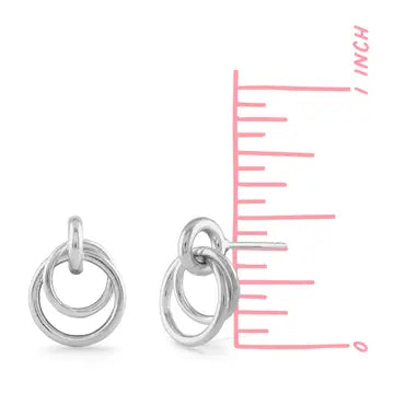 Circle Dangle Studs Earring - Boma