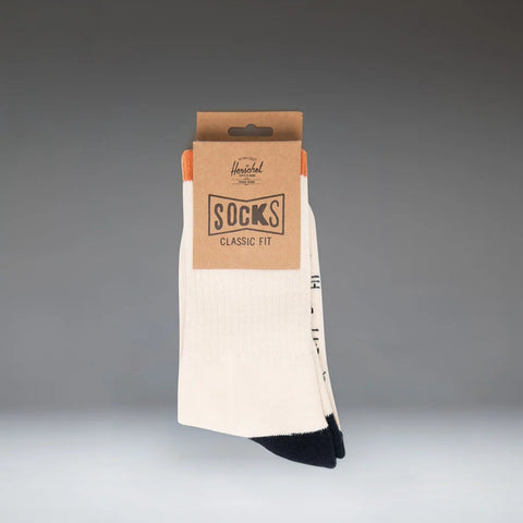 Classic Fit Crew Sock, Vintage White 4-Tone - Herschel Supply Co.
