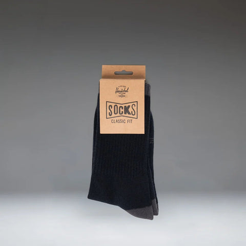 Classic Fit Crew Sock, Black Tonal - Herschel Supply Co.