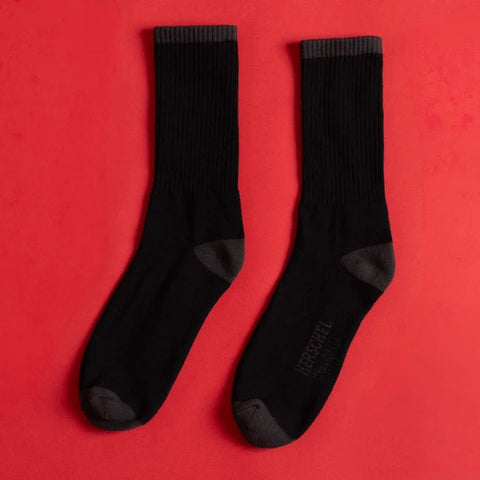 Classic Fit Crew Sock, Black Tonal - Herschel Supply Co.