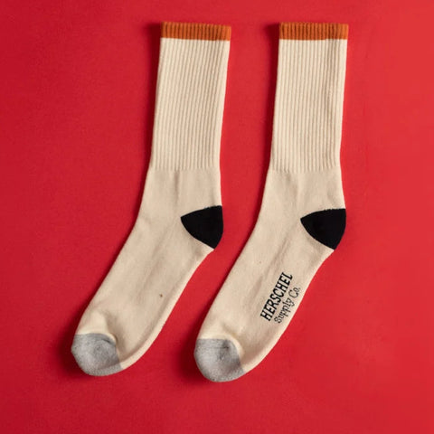 Classic Fit Crew Sock, Vintage White 4-Tone - Herschel Supply Co.