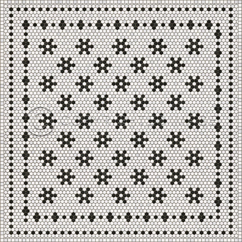 Mosaic B "Clemont Avenue" Vinyl Floorcloth - Spicher & Co.