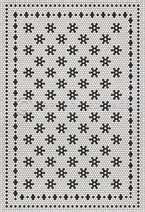 Mosaic B "Clemont Avenue" Vinyl Floorcloth - Spicher & Co.