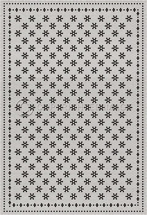 Mosaic B "Clemont Avenue" Vinyl Floorcloth - Spicher & Co.