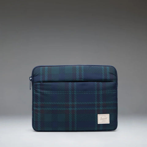 Cloudform Anchor 11 Inch Sleeve, Tartan Plaid Black Iris - Herschel Supply Co.