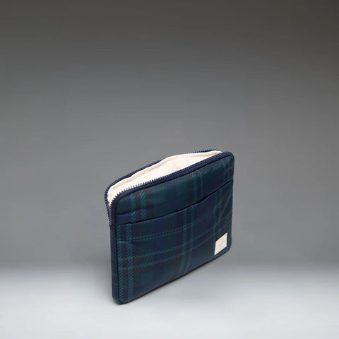 Cloudform Anchor 11 Inch Sleeve, Tartan Plaid Black Iris - Herschel Supply Co.