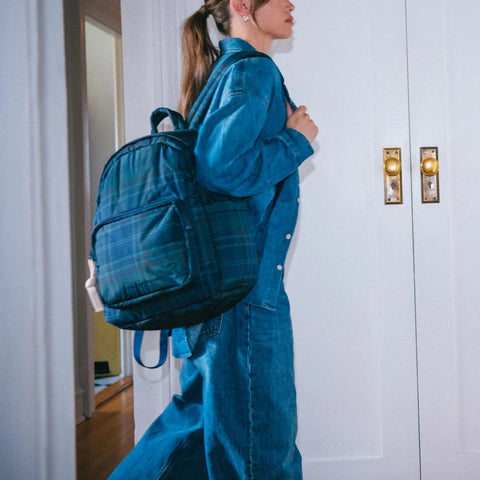 Cloudform Backpack, Tartan Plaid Black Iris - Herschel Supply Co.