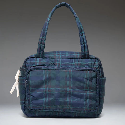 Cloudform Duffle, Tartan Plaid Black Iris - Herschel Supply Co.