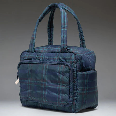 Cloudform Duffle, Tartan Plaid Black Iris - Herschel Supply Co.