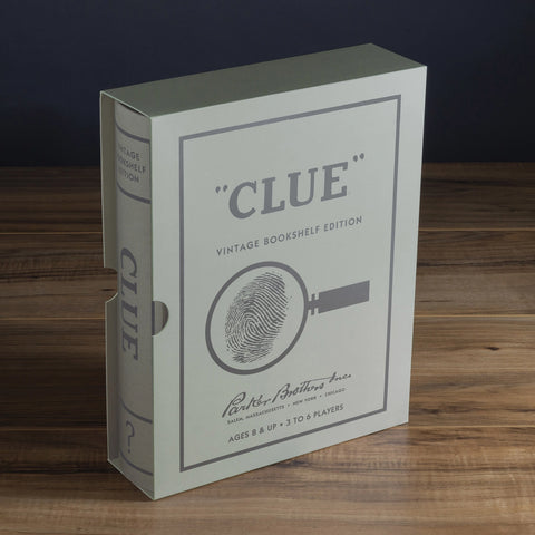 "Clue" - Vintage Bookshelf Edition