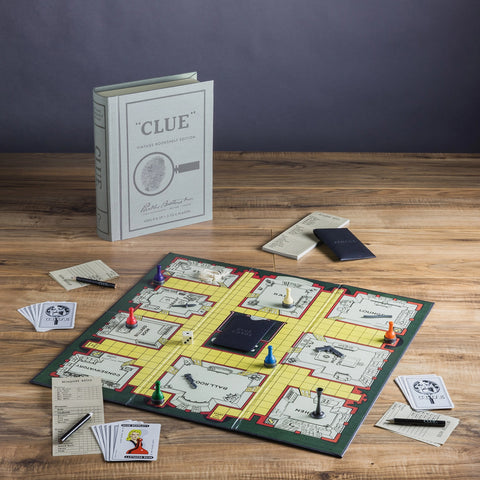 "Clue" - Vintage Bookshelf Edition