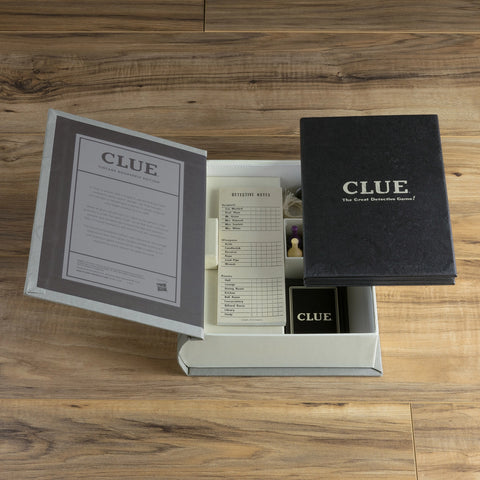 "Clue" - Vintage Bookshelf Edition