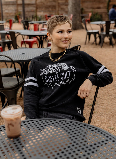 Coffee Cult Crewneck Sweatshirt by Pyknic