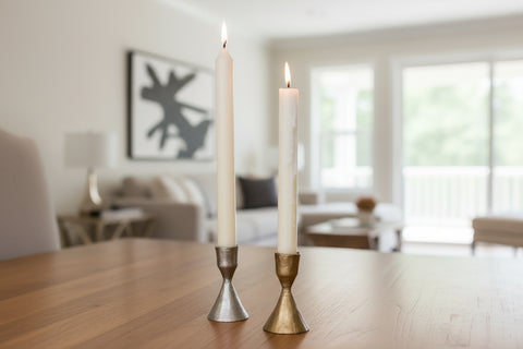 Cono Taper Holder, Antique Brass