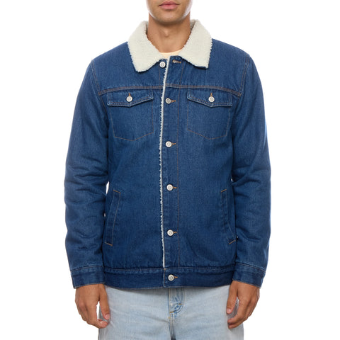 Convoy Denim Trucker Jacket with Sherpa Collar