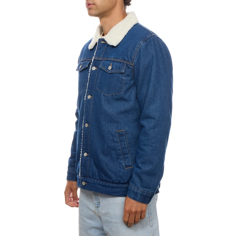 Convoy Denim Trucker Jacket with Sherpa Collar