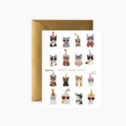 Cool Cats Birthday Card - Rifle Paper Co