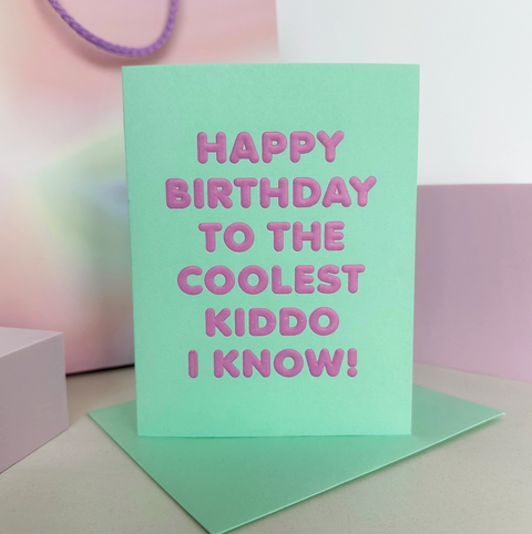 Coolest Kiddo Birthday Card - The Social Type