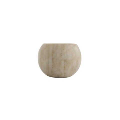 Coronado Marble Pinch Pot, Beige