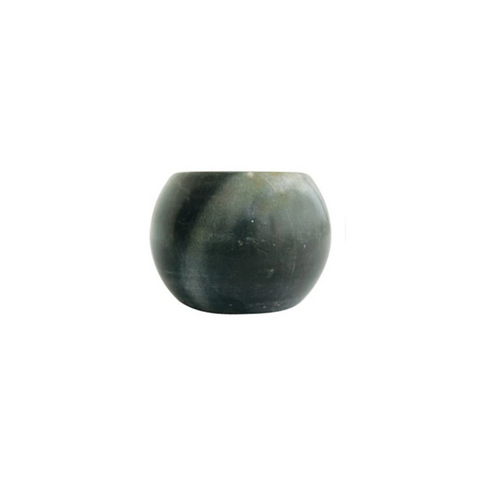 Coronado Marble Pinch Pot, Black