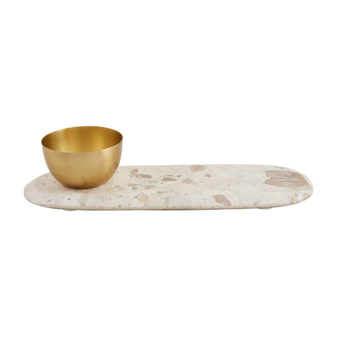 Coronado Marble Tray + Tidbit Set