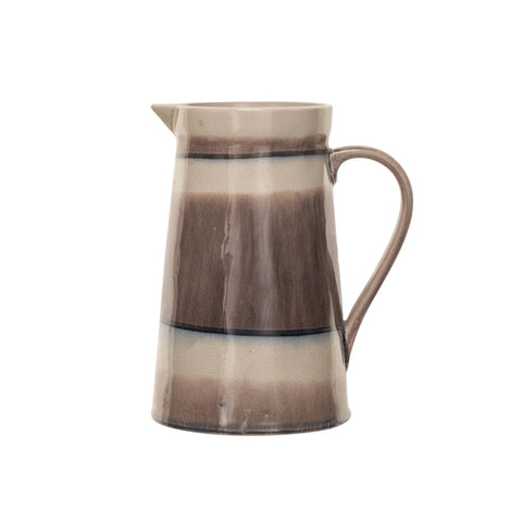 Coronado Striped Pitcher