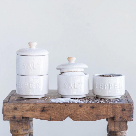 Coronado Stacking Salt + Pepper Pots