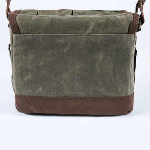 Craft Beer Caddy Cooler Tote with Opener - Khaki Green + Brown