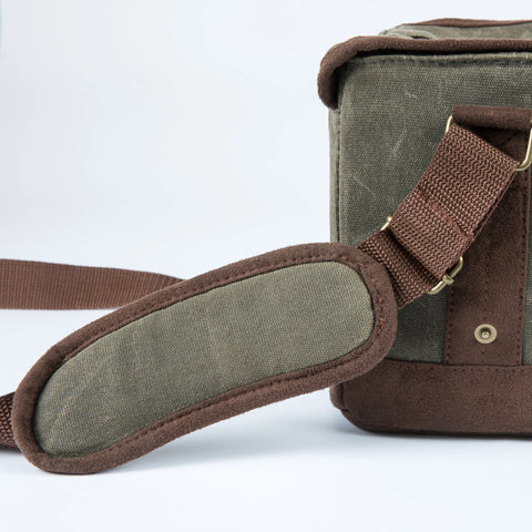 Craft Beer Caddy Cooler Tote with Opener - Khaki Green + Brown