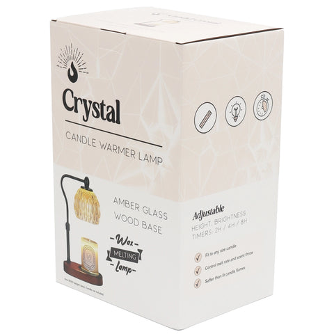 Crystal Candle Warmer Lamp - Black