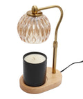 Crystal Candle Warmer Lamp - Gold