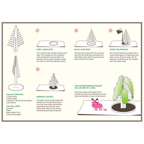 Crystal Growing Douglas Fir Craft Kit Science Kit - Copernicus Toys