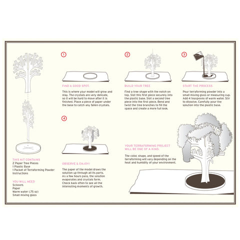 Crystal Growing Cherry Tree Craft Kit Science Kit - Copernicus Toys
