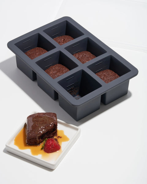 Cup Cube Tray - 6 Cubes - Charcoal