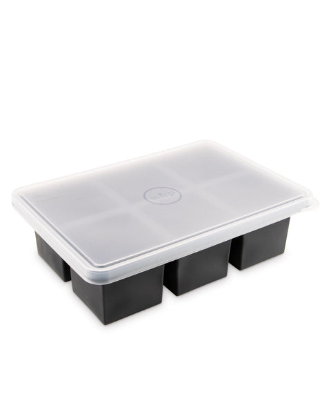 Cup Cube Tray - 6 Cubes - Charcoal
