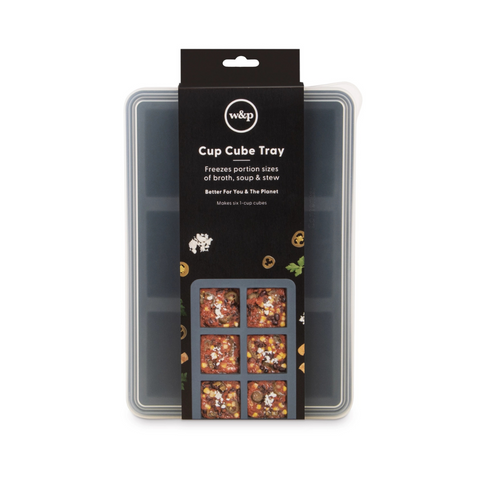 Cup Cube Tray - 6 Cubes - Charcoal